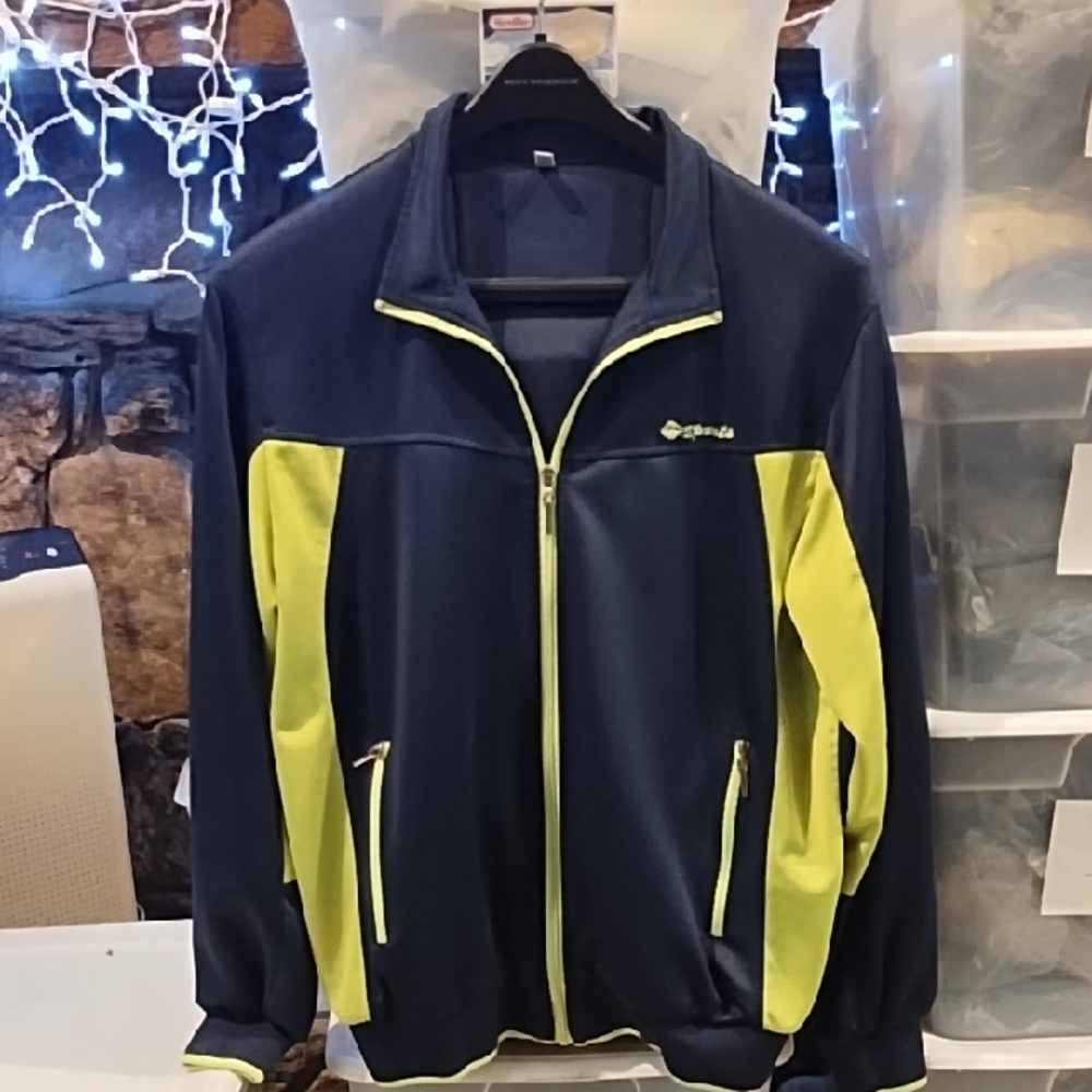 Athleisure Sports Men's Navy and Lime Light Jacket